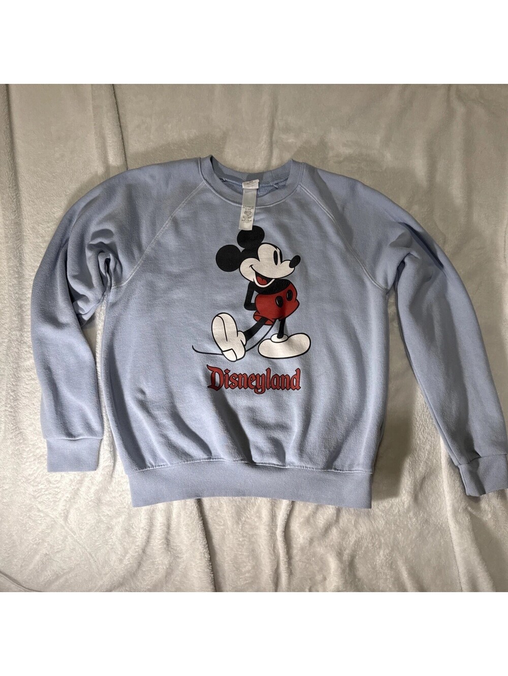 Disney Classic Mickey Mouse Blue Pullover Sweatshirt Unisex  Adults Size S (2051